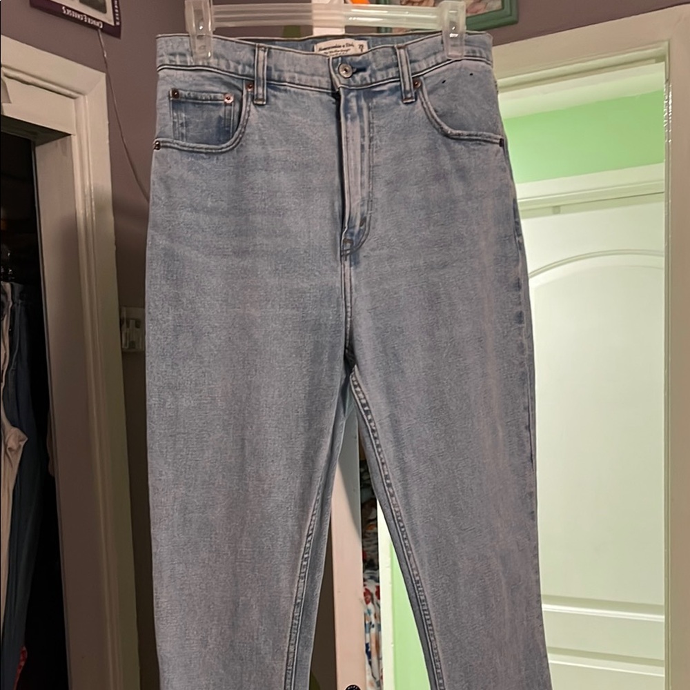 Abercrombie & Fitch Blue Straight Leg Jeans